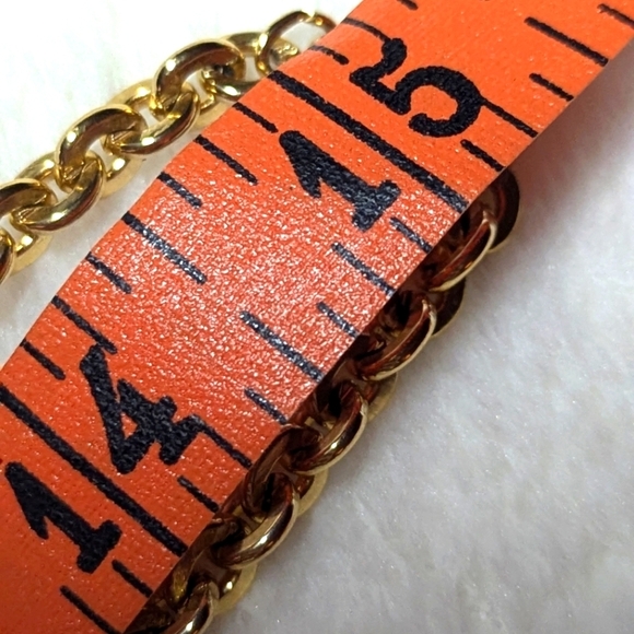 Vintage Goldtone Link Chain 30" Long Stamped Germany on Clasp - Picture 7 of 10